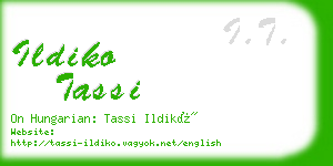 ildiko tassi business card